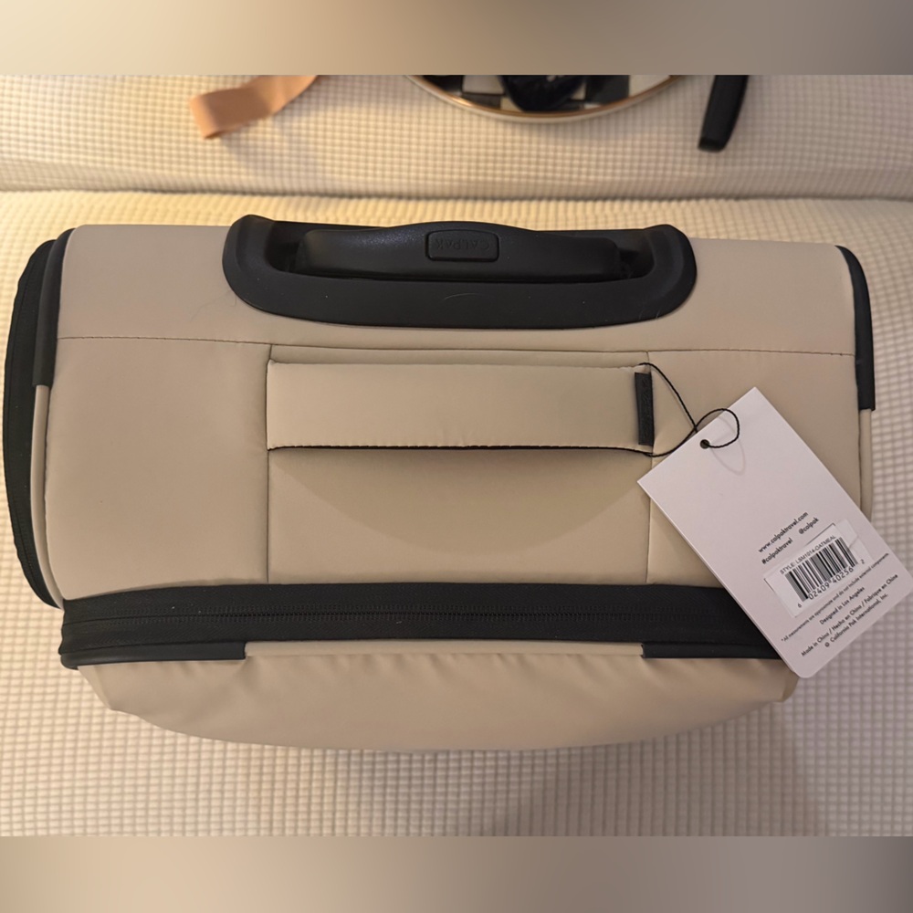 NWT Calpak Luka Soft-Sided Mini Carry-On in Oatmeal - Picture 2 of 8